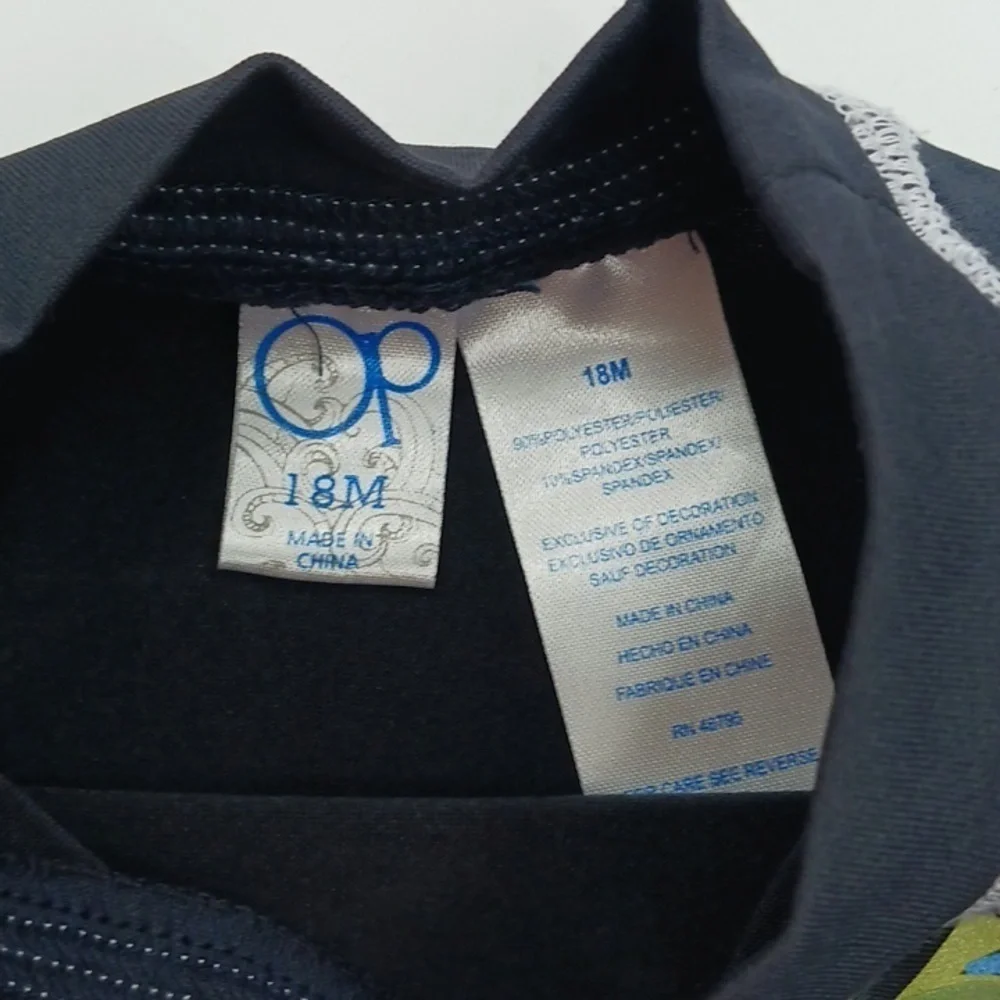 OP Rash Guard Beach Baby Boy Size 18 Months